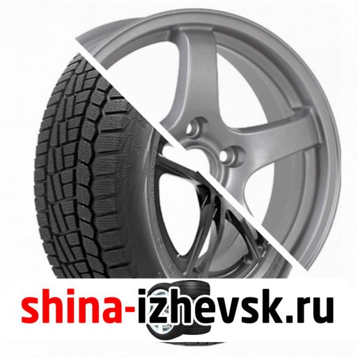 Колесо в сборе Viatti Brina зима (V-521) 185/60 R15 T 84 + CrossStreet CR14 6xR15 4×100 ET40 DIA60.1 Cеребристый в Ижевске